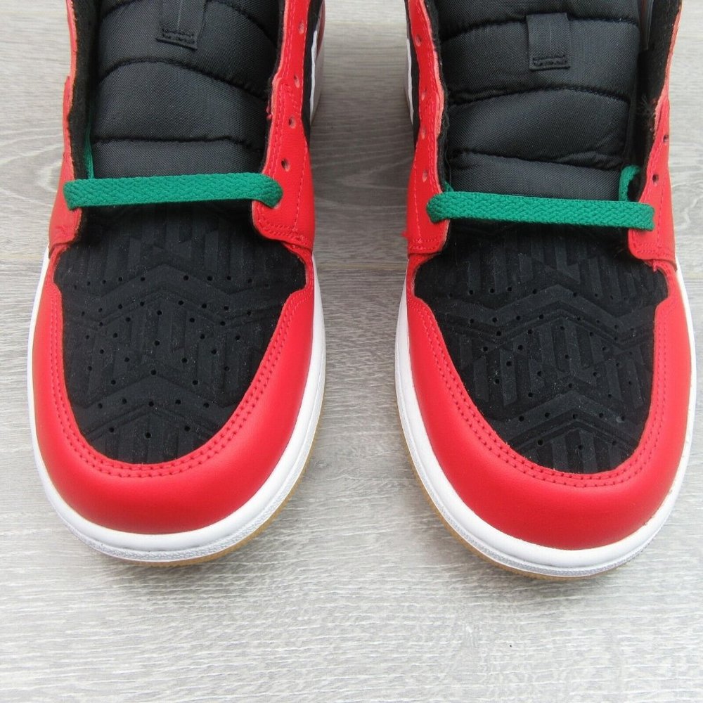 Air Jordan 1 Mid SE Christmas Black Red Sneakers Mens Size 14 NEW - Picture 5 of 16